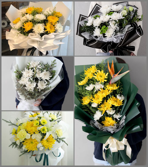 浙江省金华兰溪市黄店镇清塘何村白事花束代送
